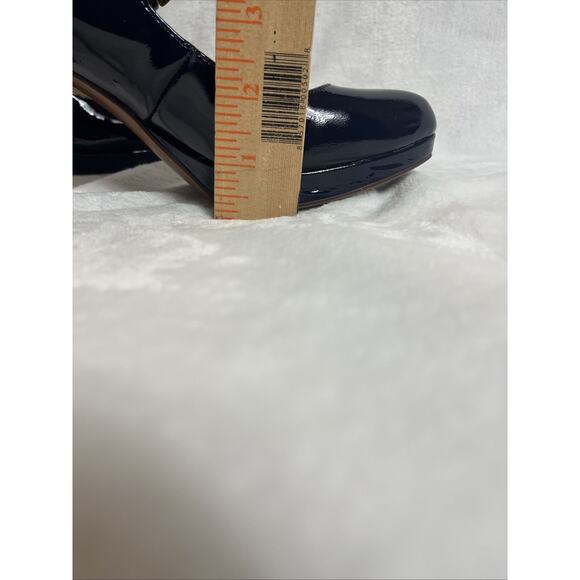 Naturalizer NWOB Mary Janes Talissa French Navy Patent Leather Pump Women Size 8 - Picture 9 of 15